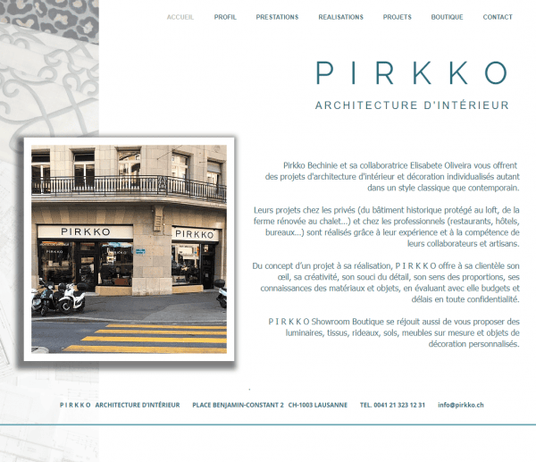 New Pirkko Lausanne – Décoration Vaud 2025