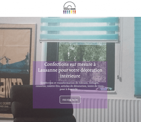 Rideaux-Décors Crissier – Rideaux Vaud 2025