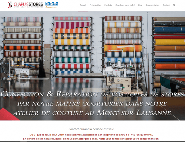 Chapuis Stores SA Lausanne - Spécialiste en Stores et Volets